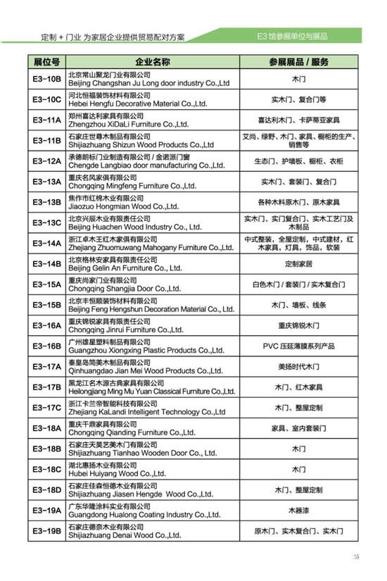 2017北京门展E3定制家居